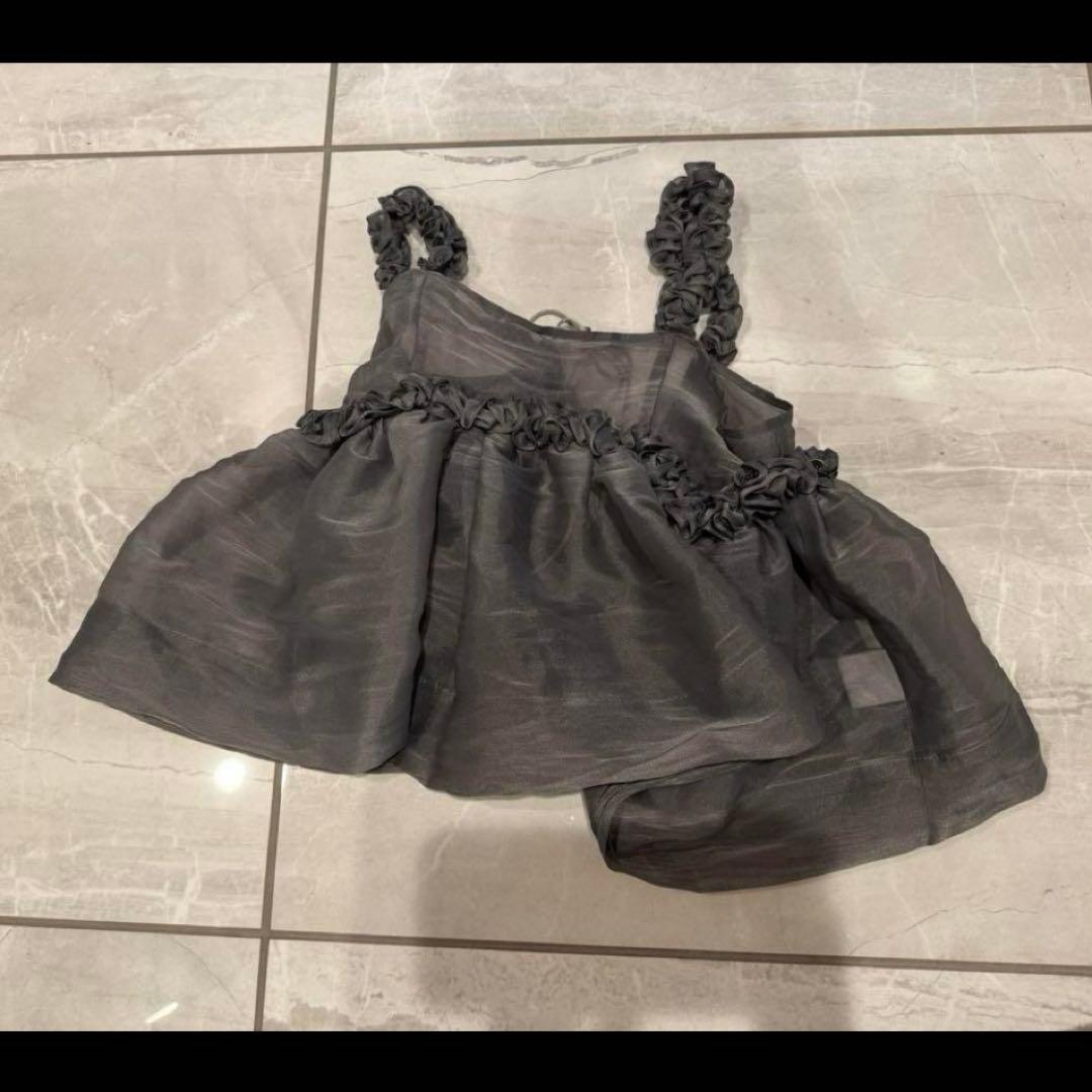 最終値下げ 新品未使用 bibiy グレー シアー ビスチェ キャミソール