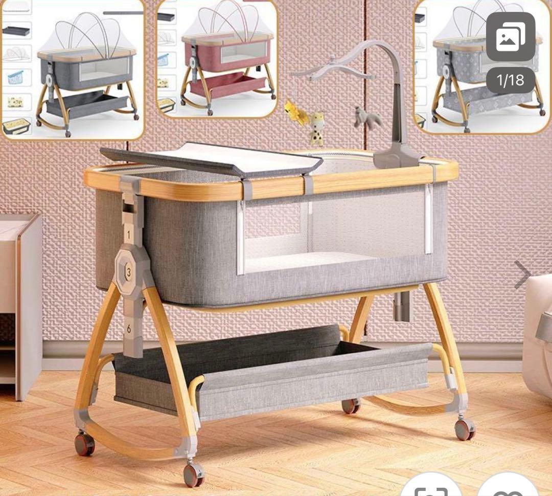 ベビーベッド 添い寝 キャスター付