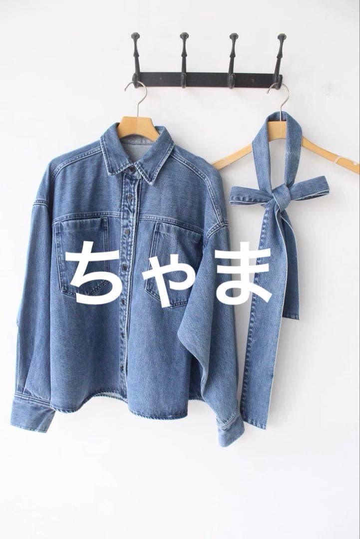 Whim Gazette デニムボウタイシャツ