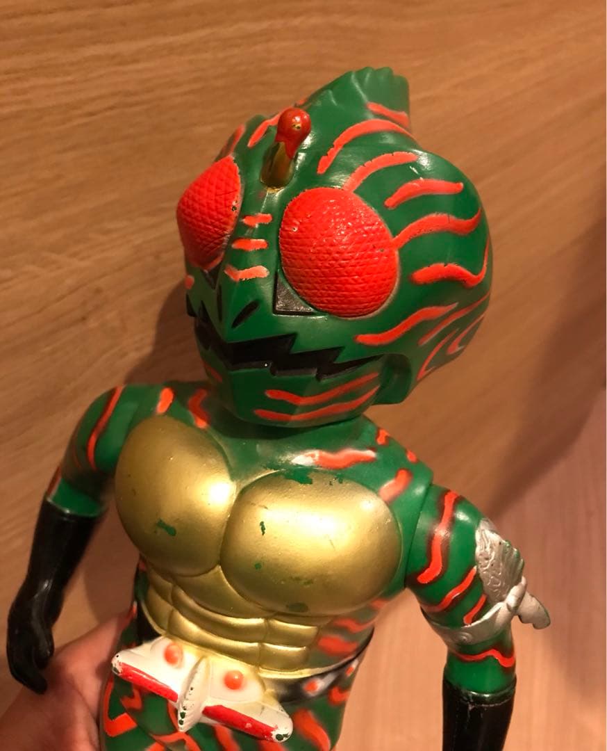 【希少】当時物 70s 仮面ライダー アマゾン トーキング 増田屋 ソフビ ②