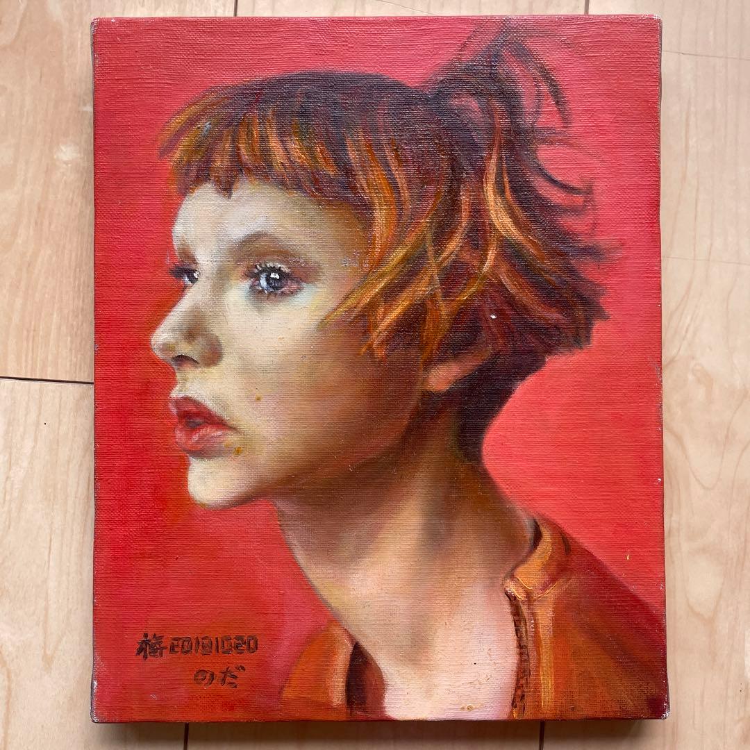 油彩画 肖像画 F3 赤系