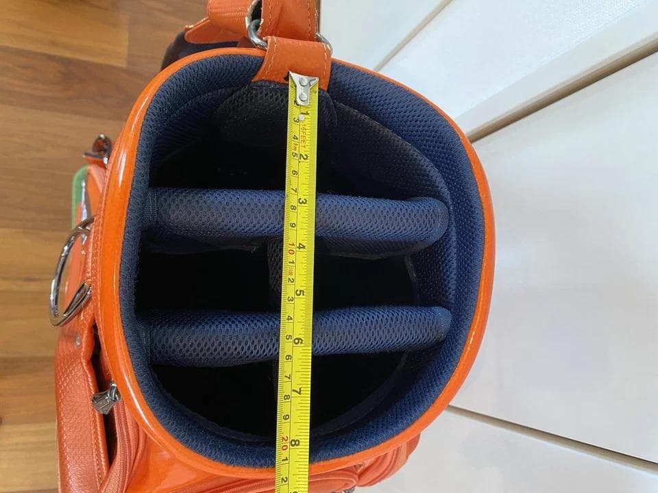 本間ホンマ ツアーワールド オレンジ 多機能カートバッグ ゴルフ　キャディバッグ