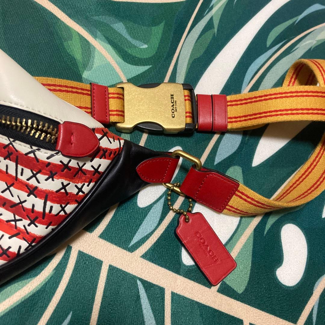 COACH Keith Haring ボディバッグ　ミッキーコラボ希少品