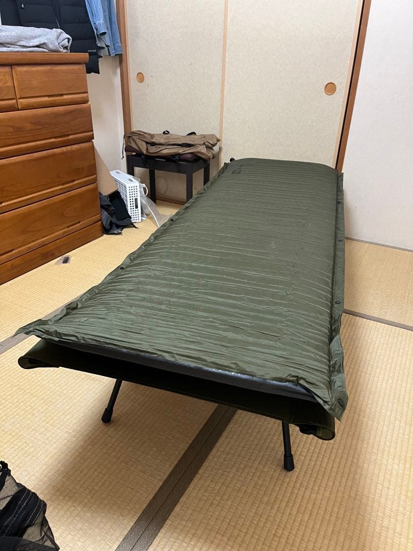 WAQ インフレータブルマット 8cm 2WAYコットセット