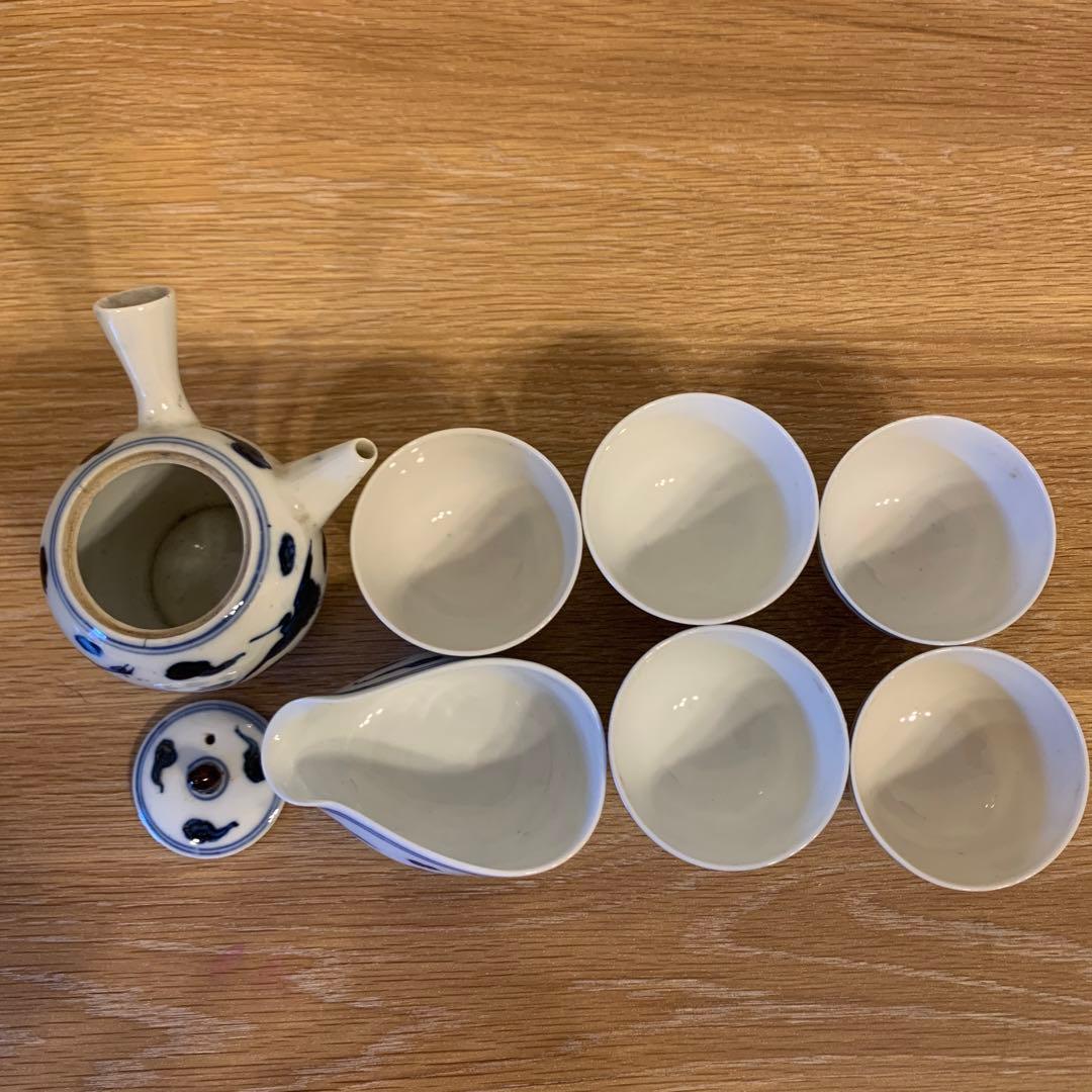 初代 道八 茶器　　鹤の図　259