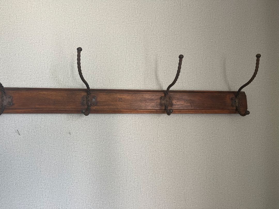 フランスアンティーク　壁掛けフック　ハンガー　ウォールフック　アイアン