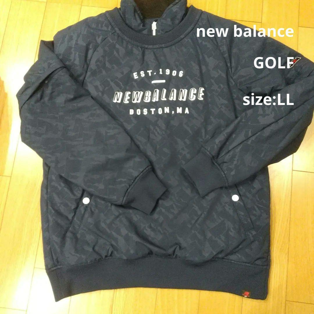 【美品】NEW BALANCE GOLF 迷彩柄ジャケット ネイビー