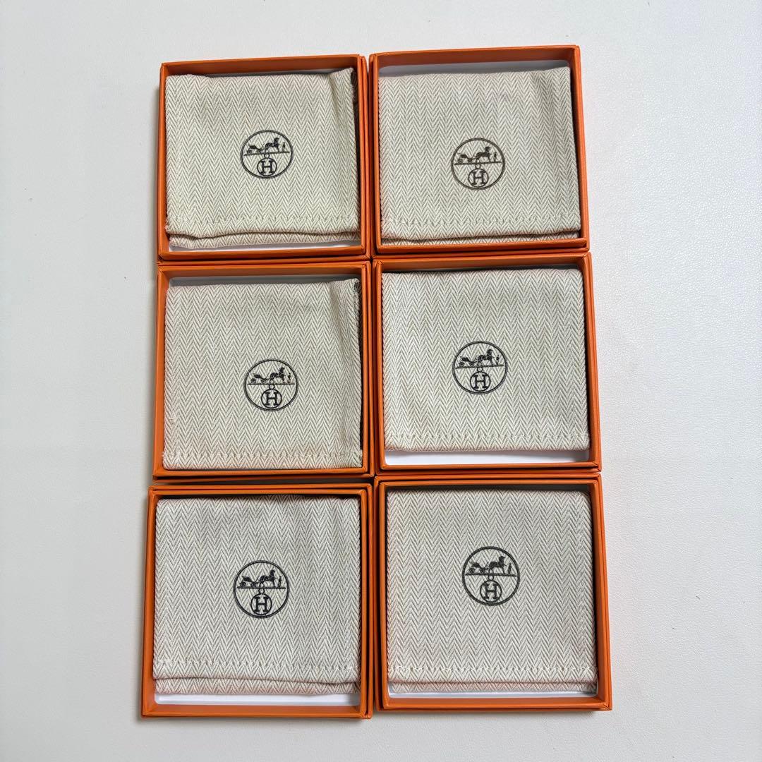 美品　エルメス　保存袋　空箱　6個セット　ブレスレット　アクセサリー入れ　現行品