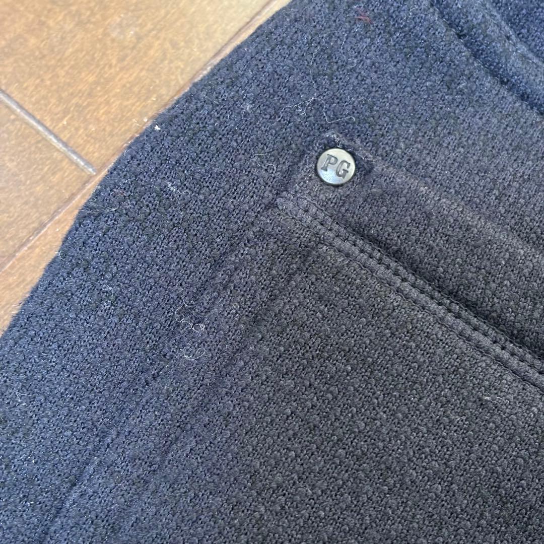 ★パーリーゲイツPEARLYGATESセーターフリーススカート新品未使用ネイビー