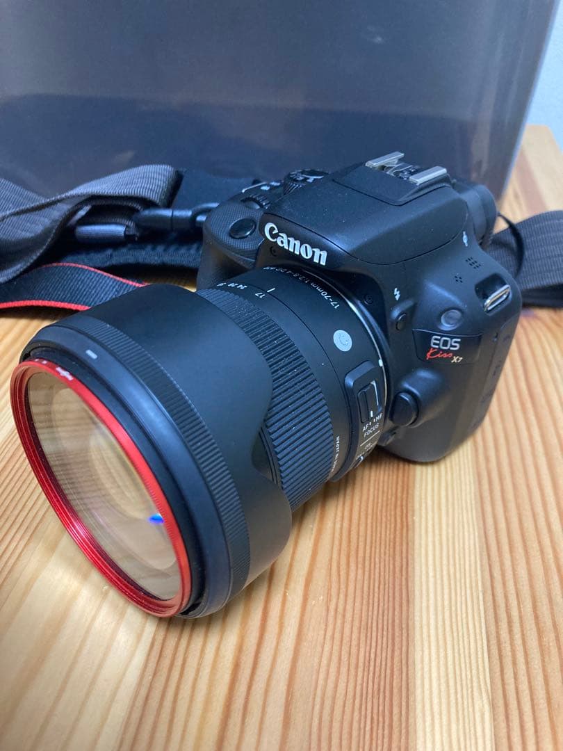 Canon 一眼レフカメラ EOS Kiss X7 レンズ FlashAir