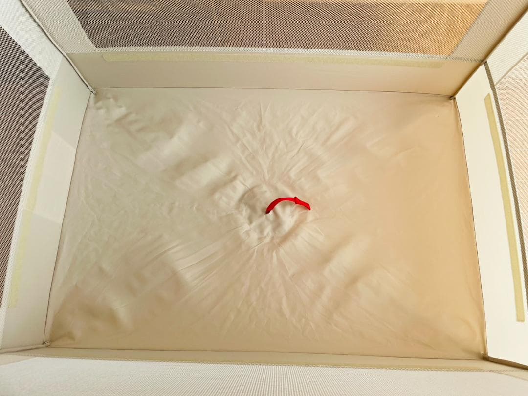 【美品】アップリカ ココネルエアー ベビーベッド　ミルクWH　ホワイト