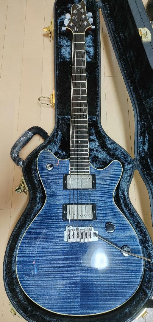 ギター T's Arc-STD24 5A Flame Maple Arctic Blue
