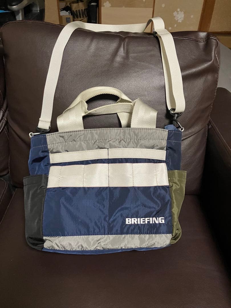 BRIEFING カートバッグ　ショルダーバッグ ネイビー/グレー/オリーブ