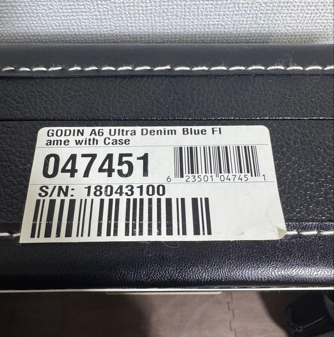 P*)様 Godin (ゴダン) A6 ULTRA Denim Blue Fla