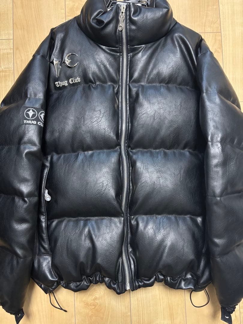 Thug Club ブラックダウンジャケット