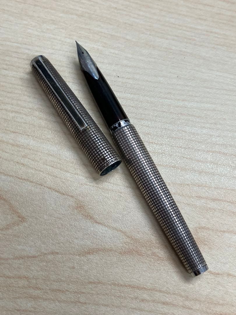 値下！PILOT カスタム 18K-WGスターリングシルバー 万年筆 廃盤