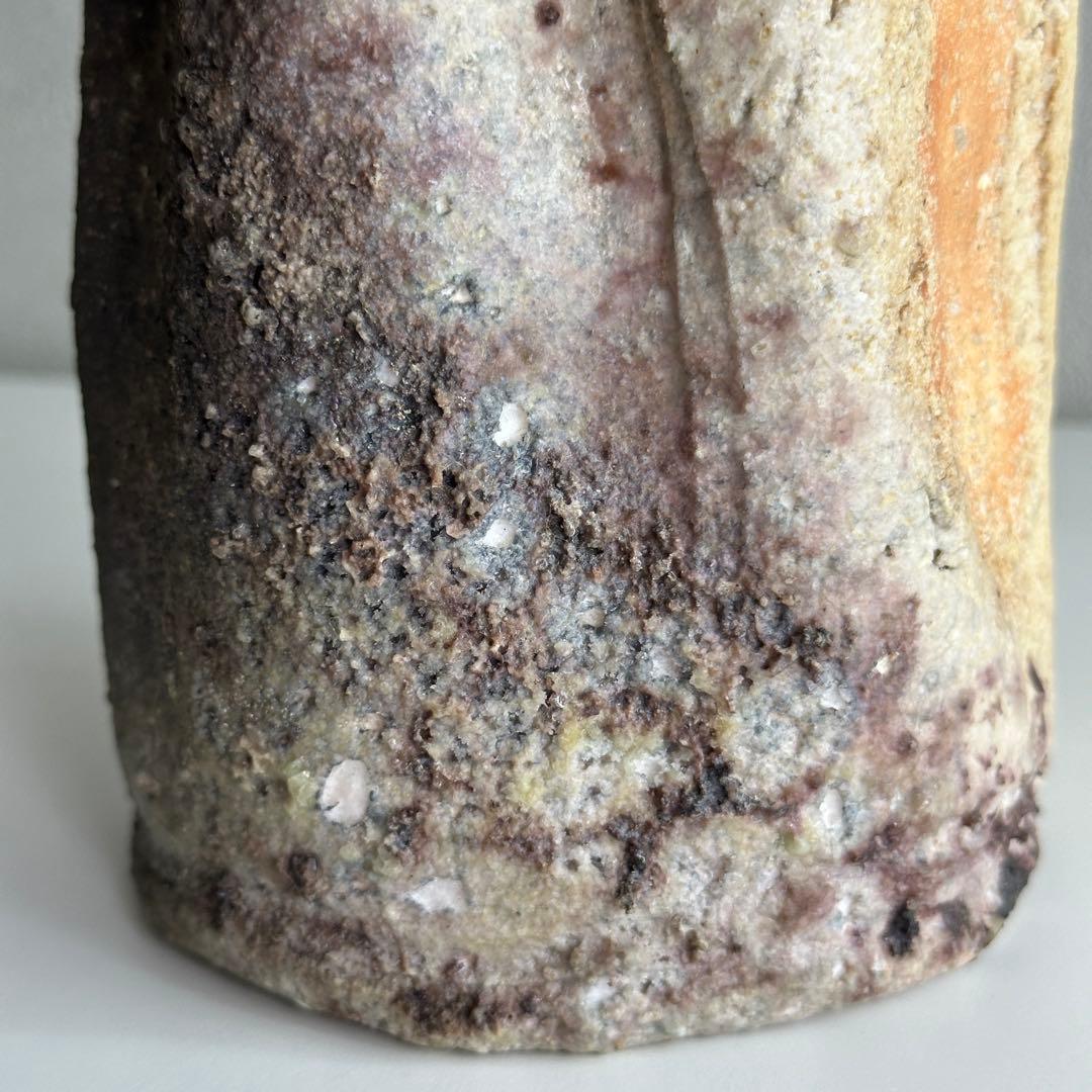 古谷道生 信楽 花器 信楽花入 共箱