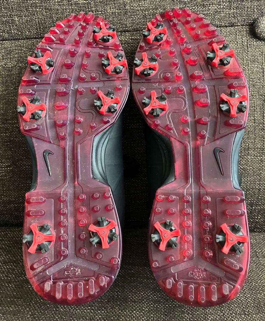 【美品】ナイキ ゴルフNIKE GOLF LUNAR FIRE 29cm 黒赤