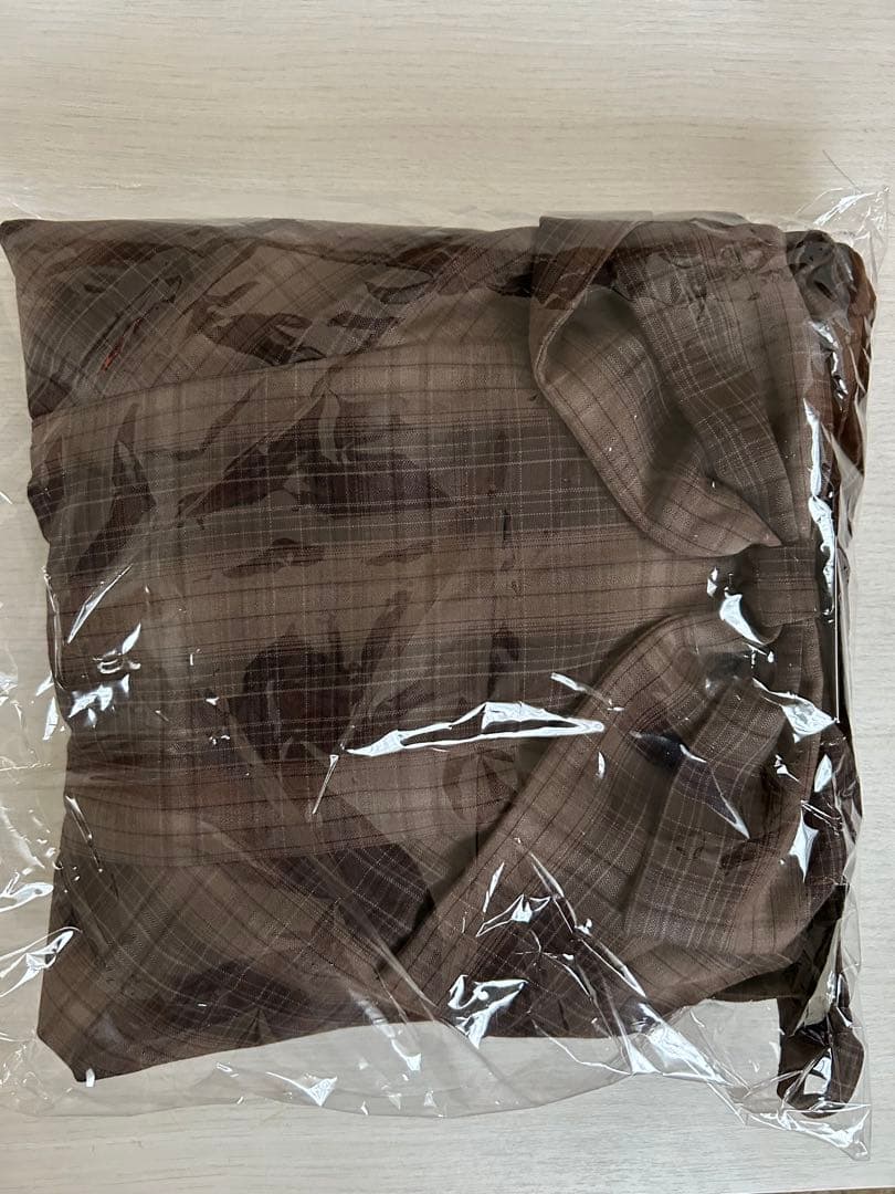 〖未使用〗evelyn エブリン ブラウン チェック柄 リボン ミニワンピース