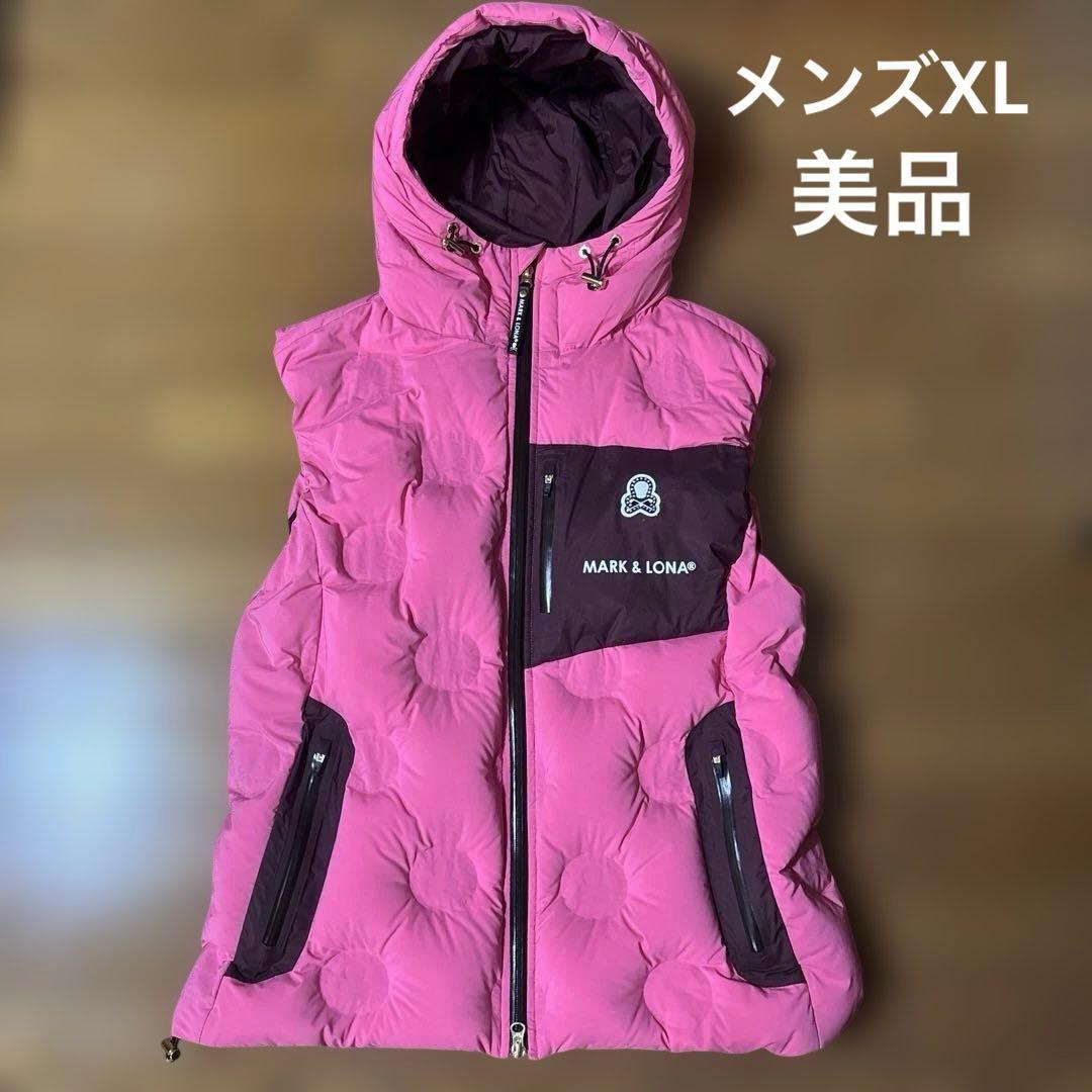 MARK & LONA ピンクダウンベスト美品XL