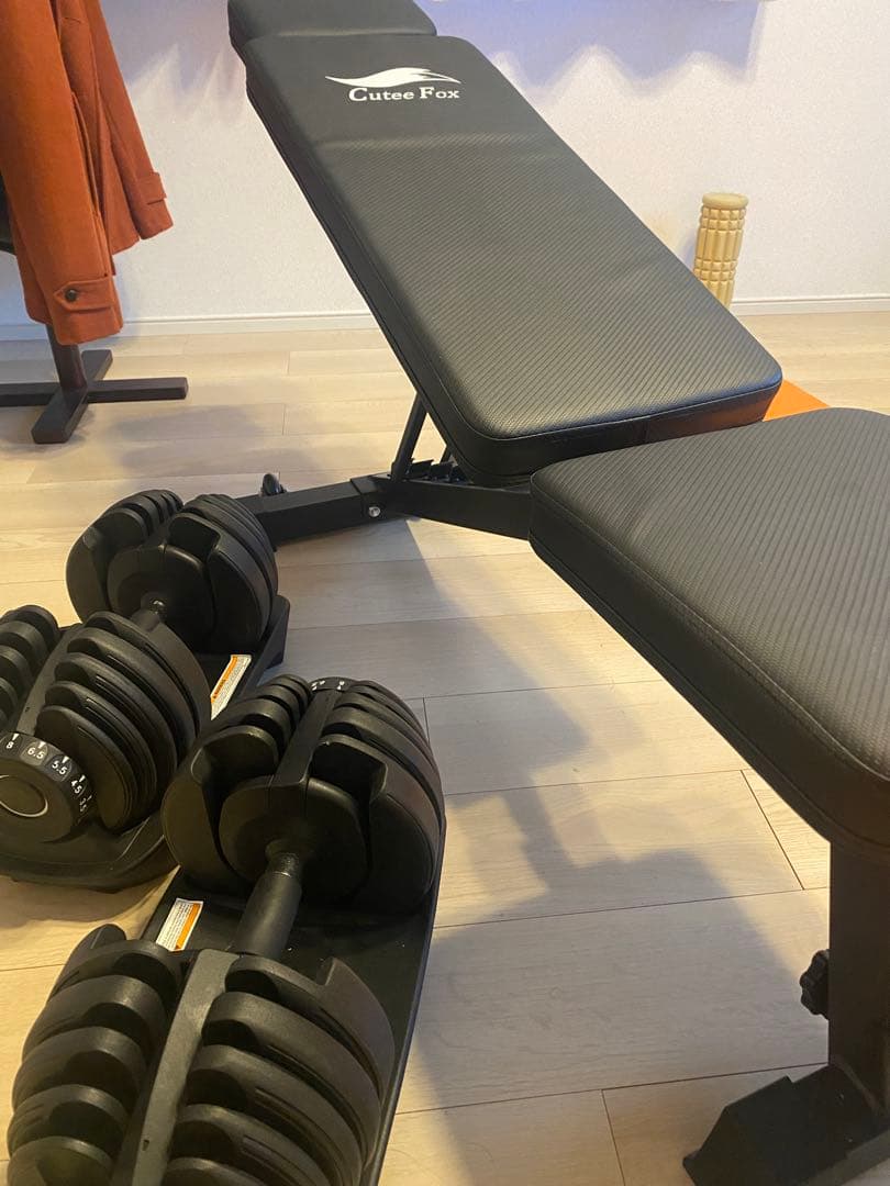 トレーニングベンチ+可変式ダンベル