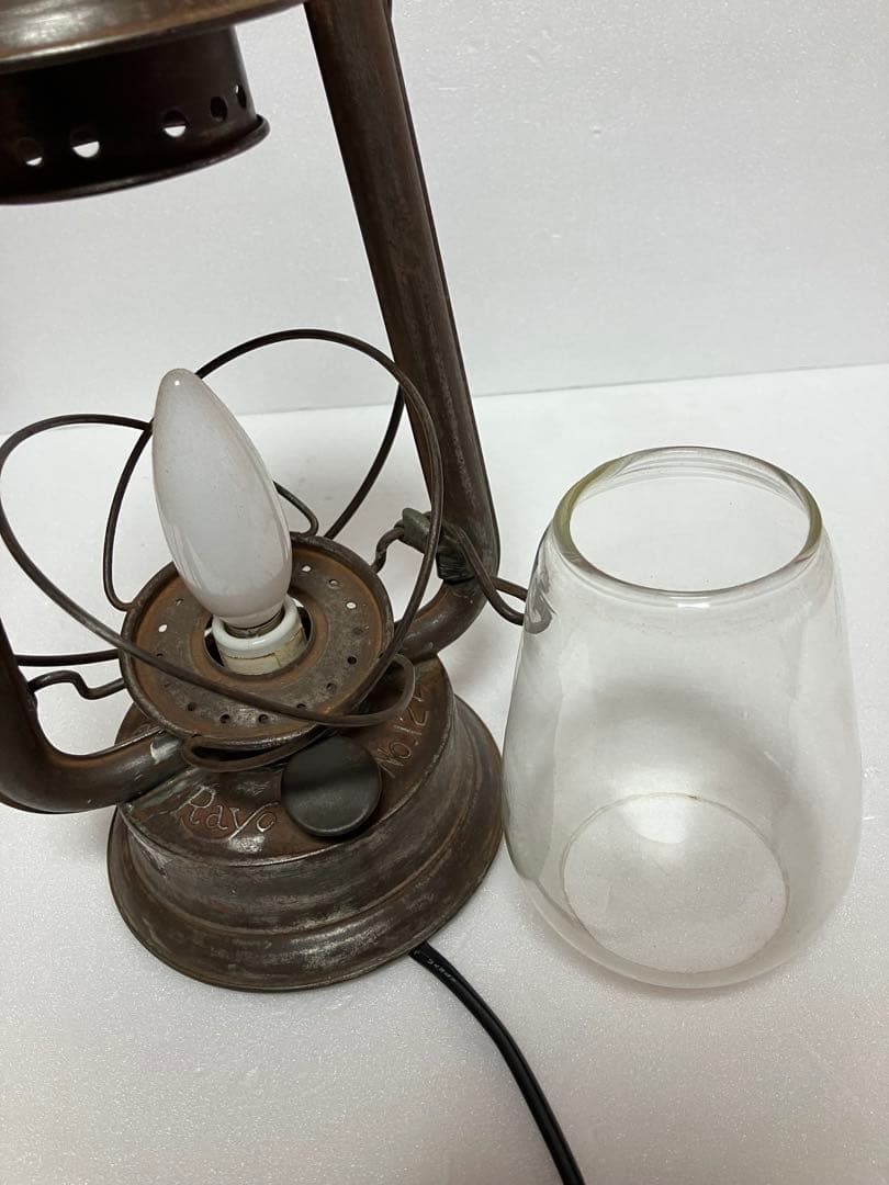 ビンテージ　Rayo レイヨー ランタン　No.124 電球　改造　レトロ