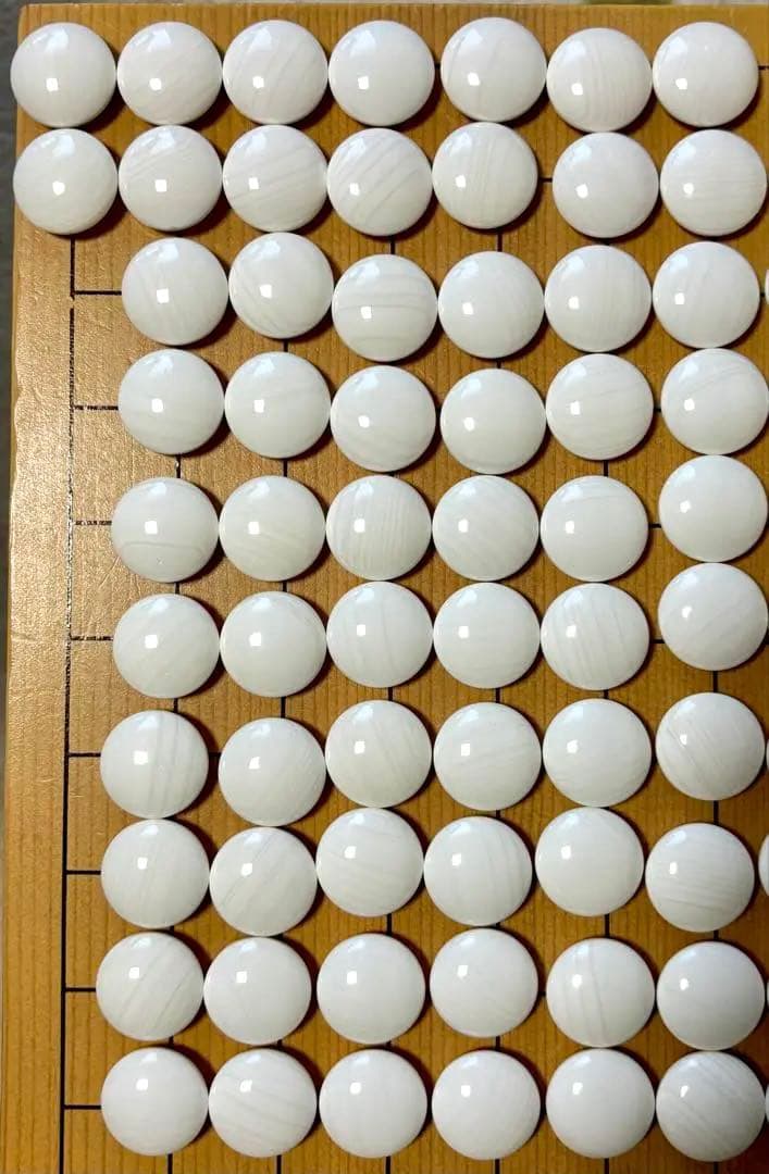 囲碁② 卓上碁盤＋碁笥＋碁石(蛤・那智黒) 33号・月 3点セット