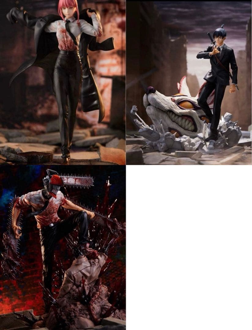 【未開封】　 渋谷スクランブルフィギュア　チェンソーマン3点セット　購入特典付き