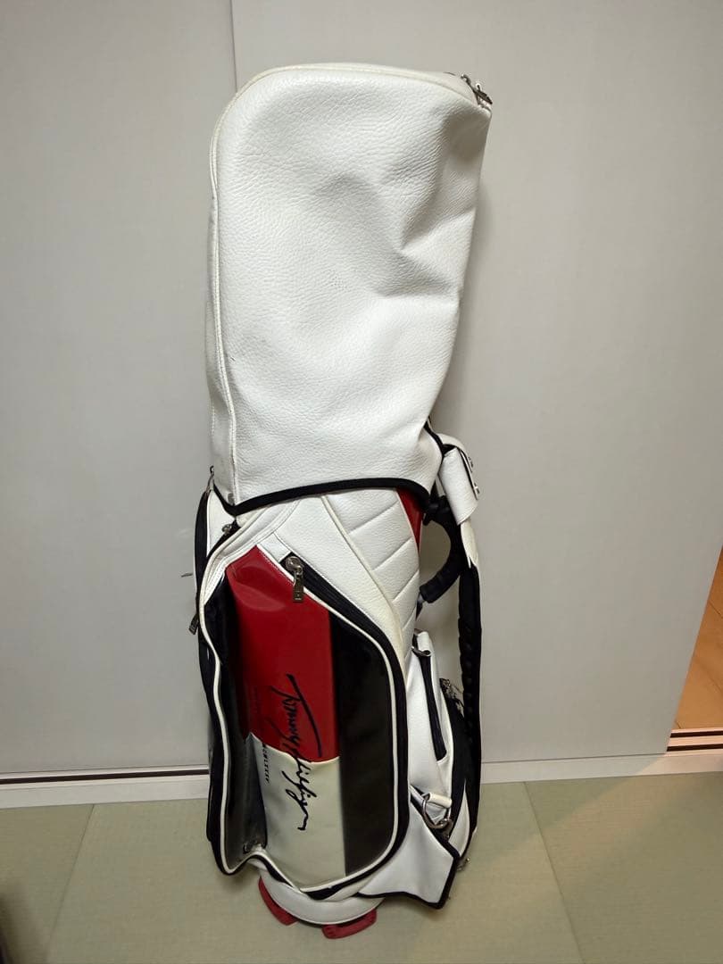 トミーヒルフィガー キャディバッグ ホワイト