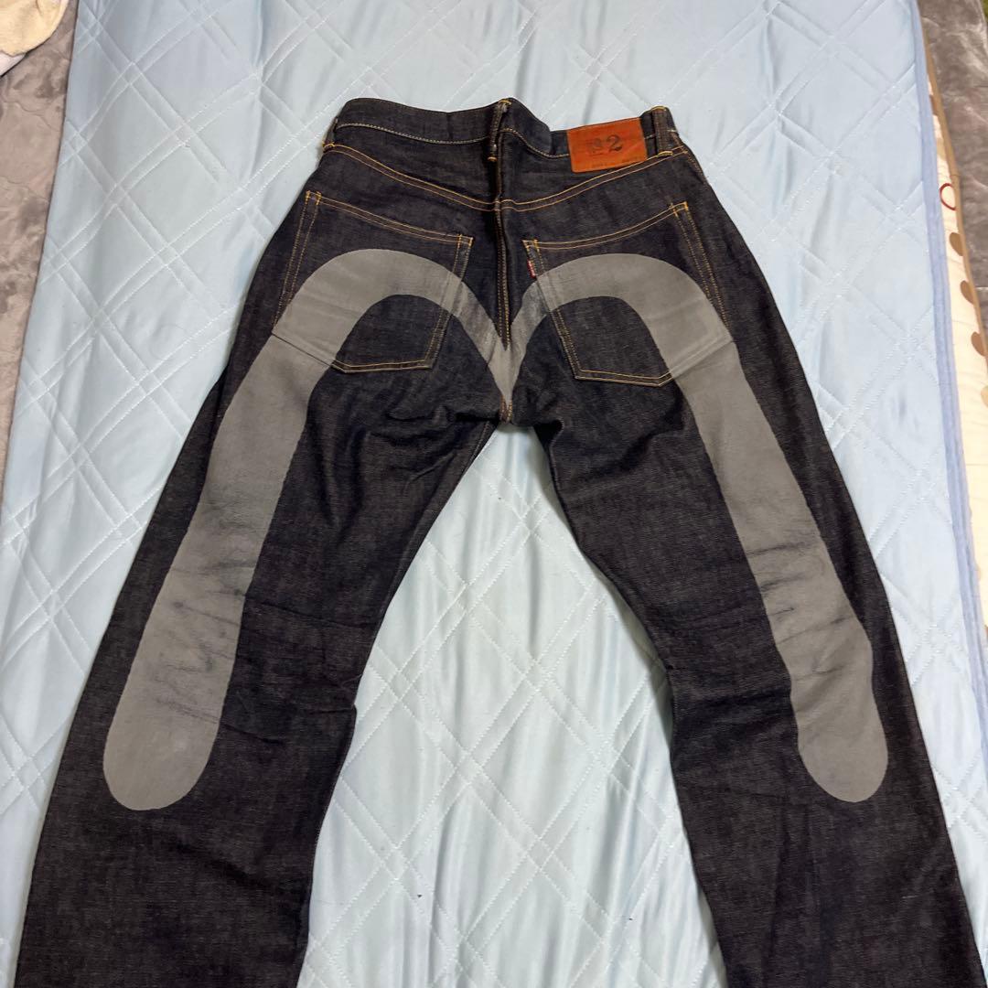 EVISU エヴィス No.2 2001グレー大黒 ビックカモメ 32×35濃紺