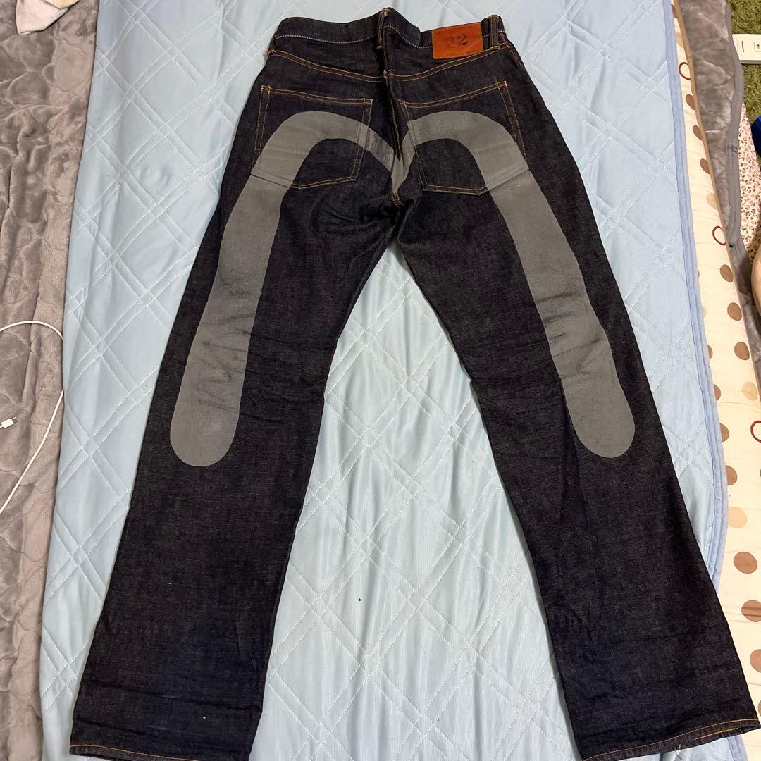 EVISU エヴィス No.2 2001グレー大黒 ビックカモメ 32×35濃紺