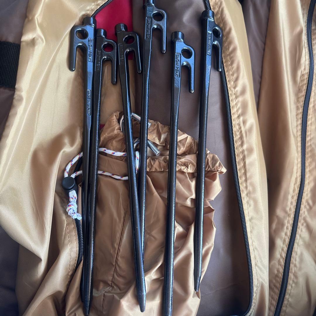 エントリーパックTTセット＆マット付き＆スノーピークペグ6本付き