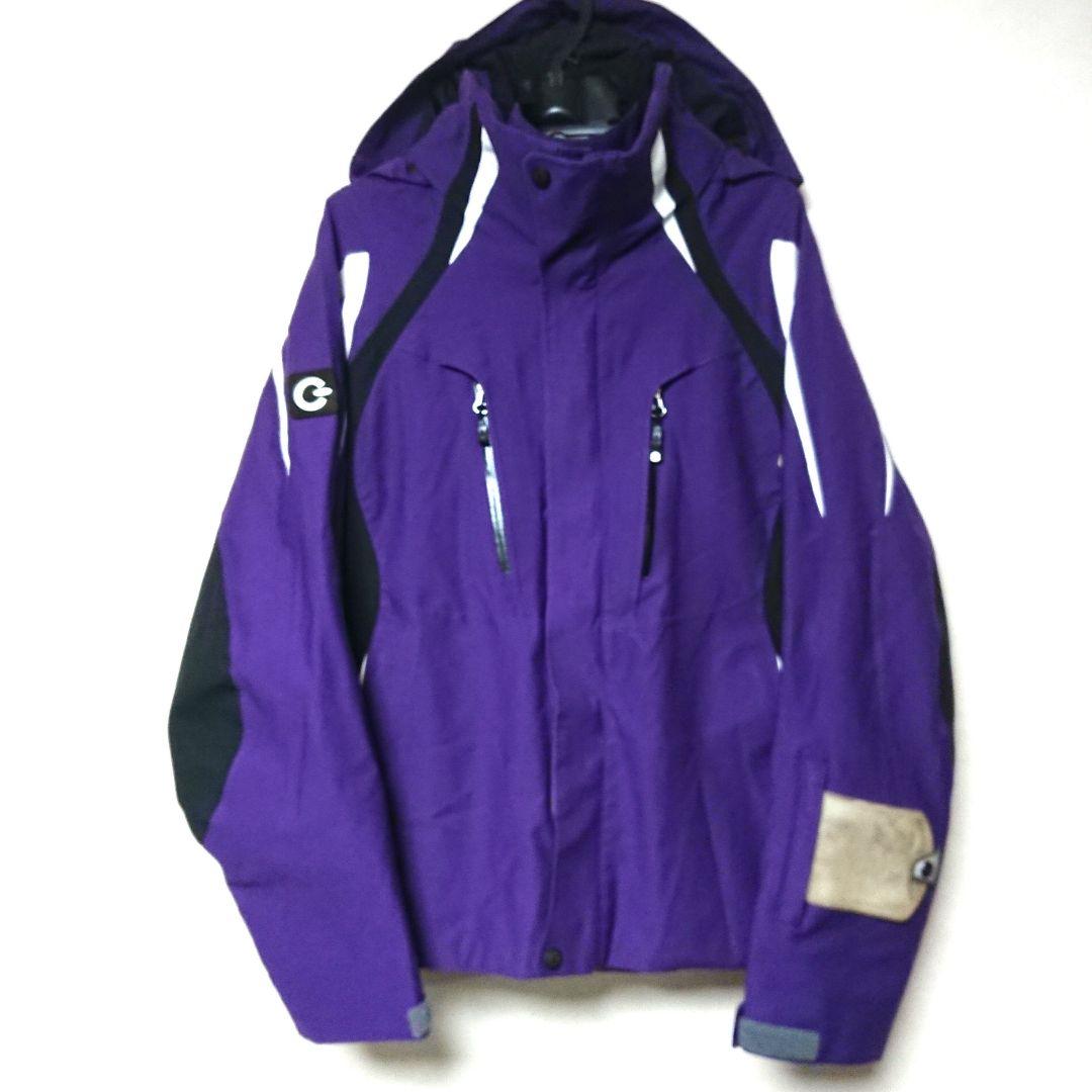 送料無料【GOLDWIN】紫×黒×白スキージャケット M