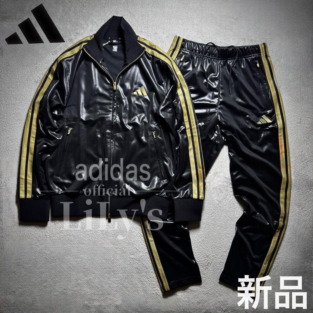 【Ｍサイズ】アディダス　上下セットアップ　黒金　新品未使用　定価22,550円