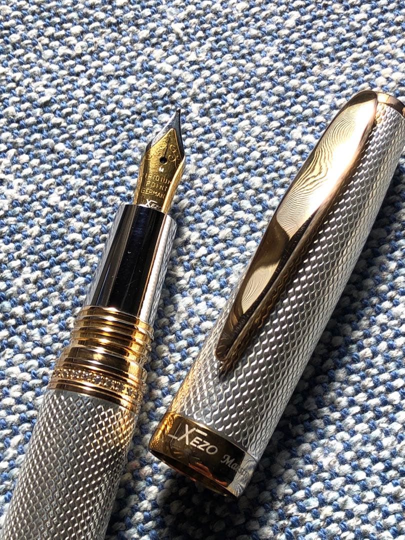 Xezo ジーゾ マエストロ スターリングシルバー スワロフスキー 万年筆