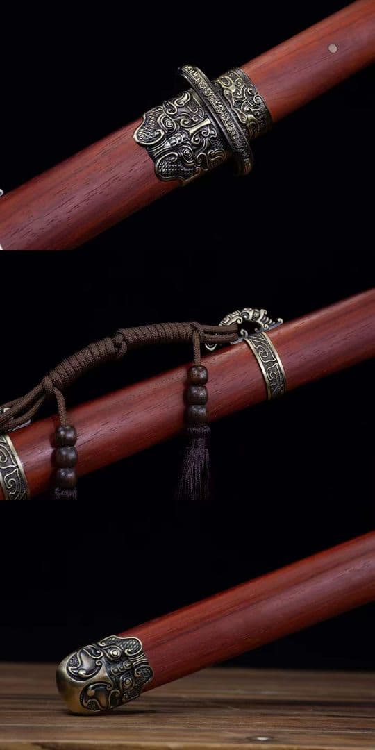 古兵器   武具　刀装具　日本刀　模造刀  フライホーン環首唐刀