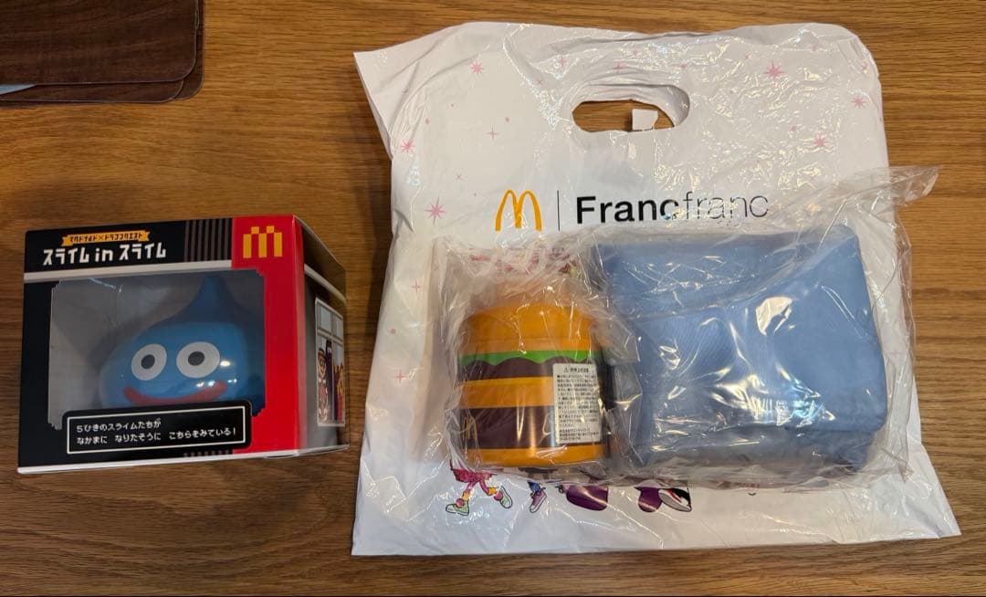 マクドナルド　スープジャー　タオル　保冷バック　ドラクエ　スライムInスライム