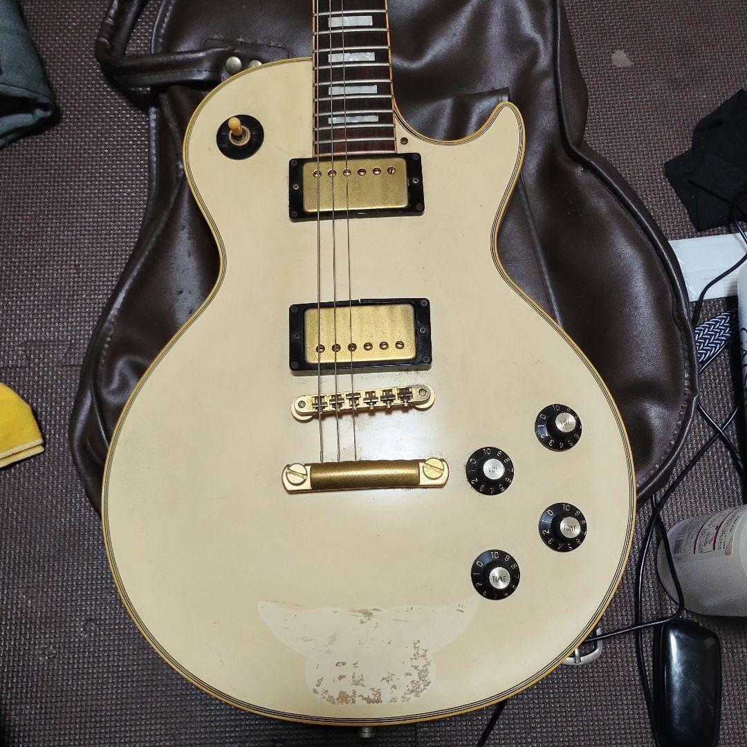 グレコ　エレキギター クリームカラー