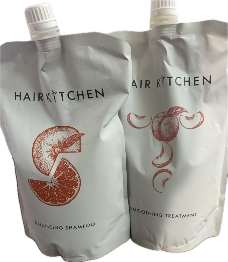 HAIR KITCHEN バランシングシャンプー＆スムージングトリートメント1L