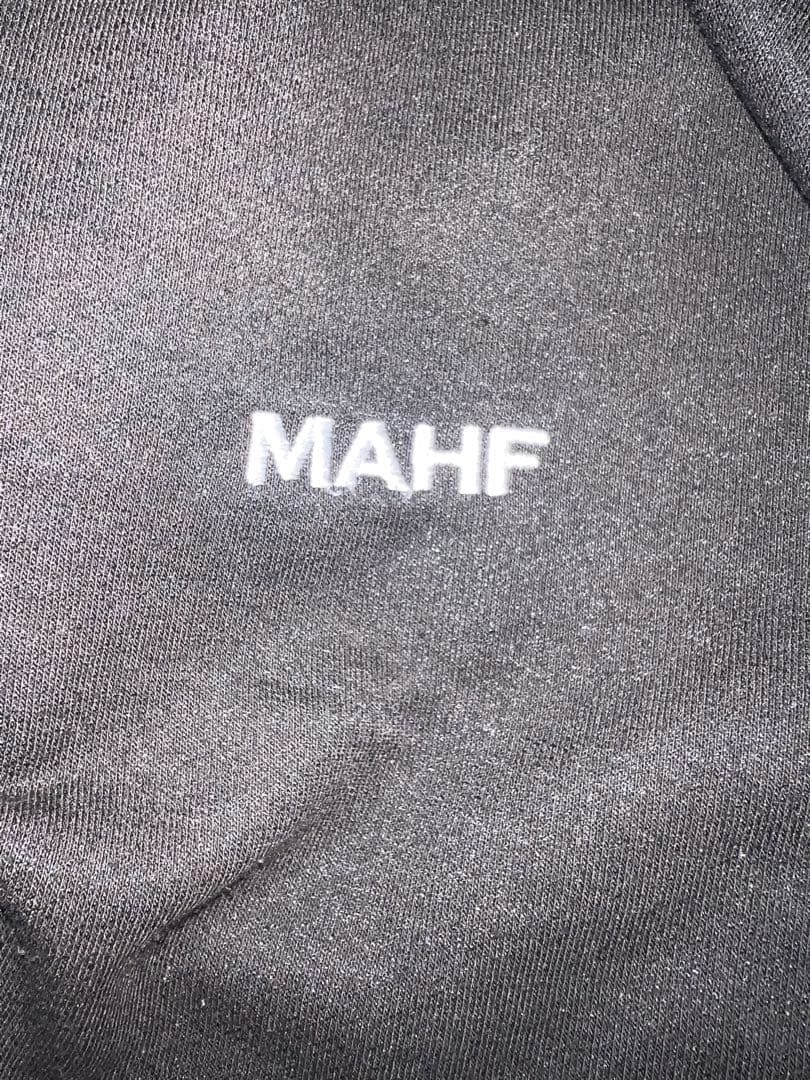 MAHF 前開きスタジャン風 ロゴ刺繍 グラトリ マーフ ユニセックス