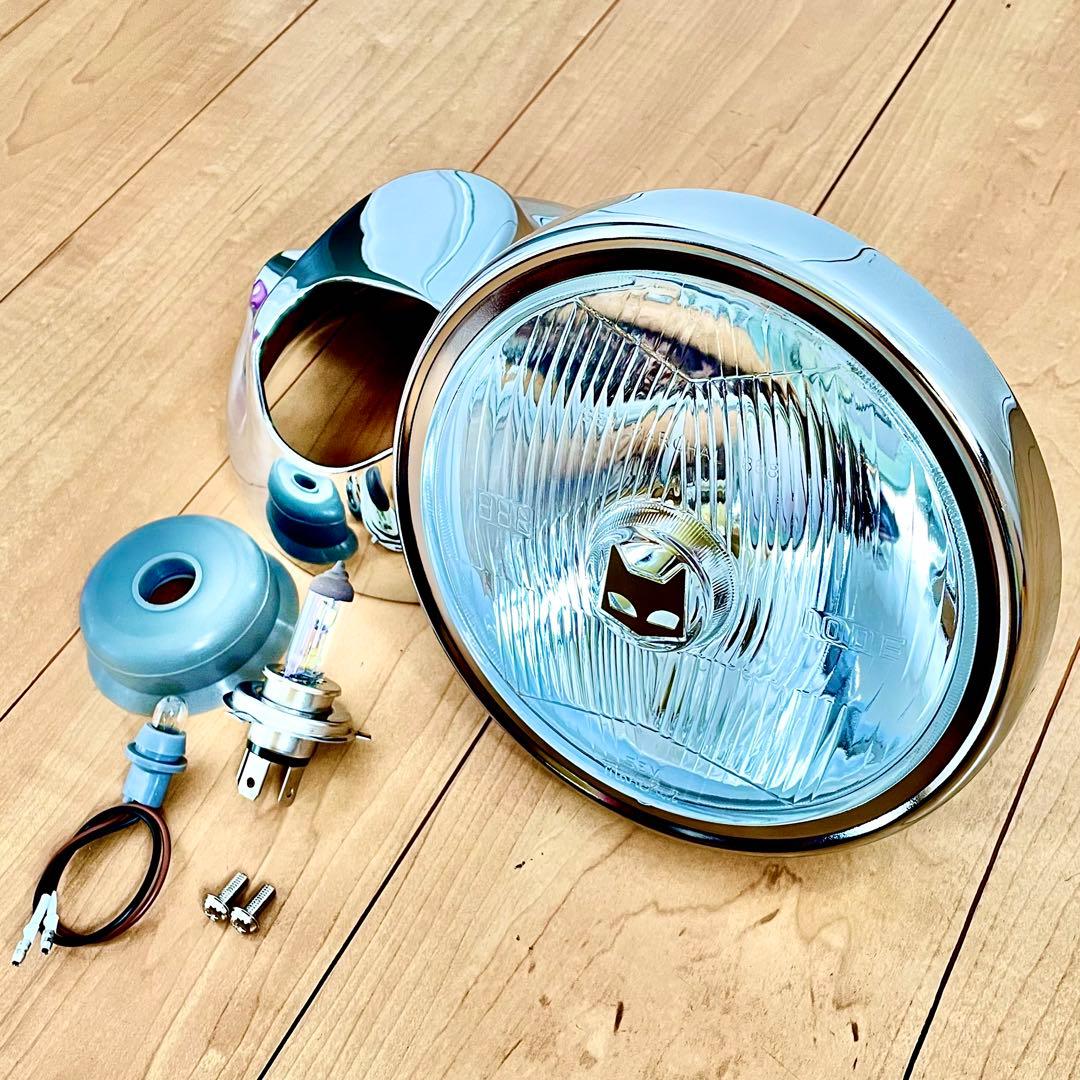 マーシャル 888 デベソ 160φ ヘッドライト CB400F ホーク シビエ