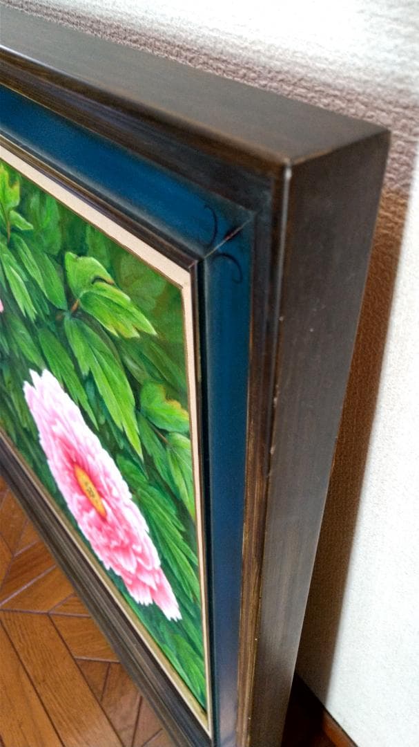 「牡丹」絵画 油彩画 油絵 植物画F12号 原画