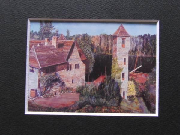 林壽男、社の船着場（カルナック）、希少な画集より、新品高級額・額装付