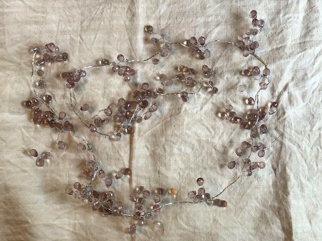 フランス ブロカント ガラスのガーランド アンティーク ヴィンテージ