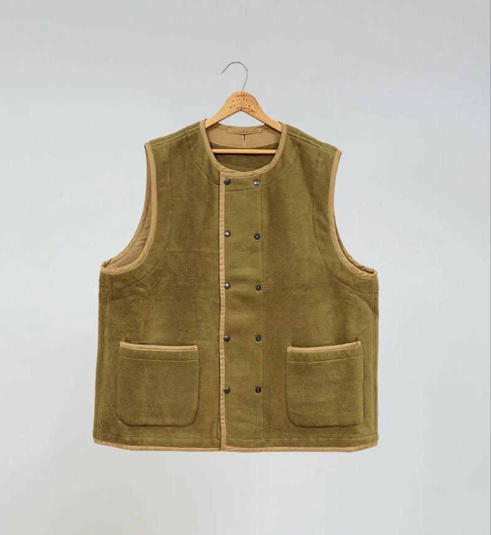 トップス Nigel Cabourn-LINER VEST COTTON BLANKET