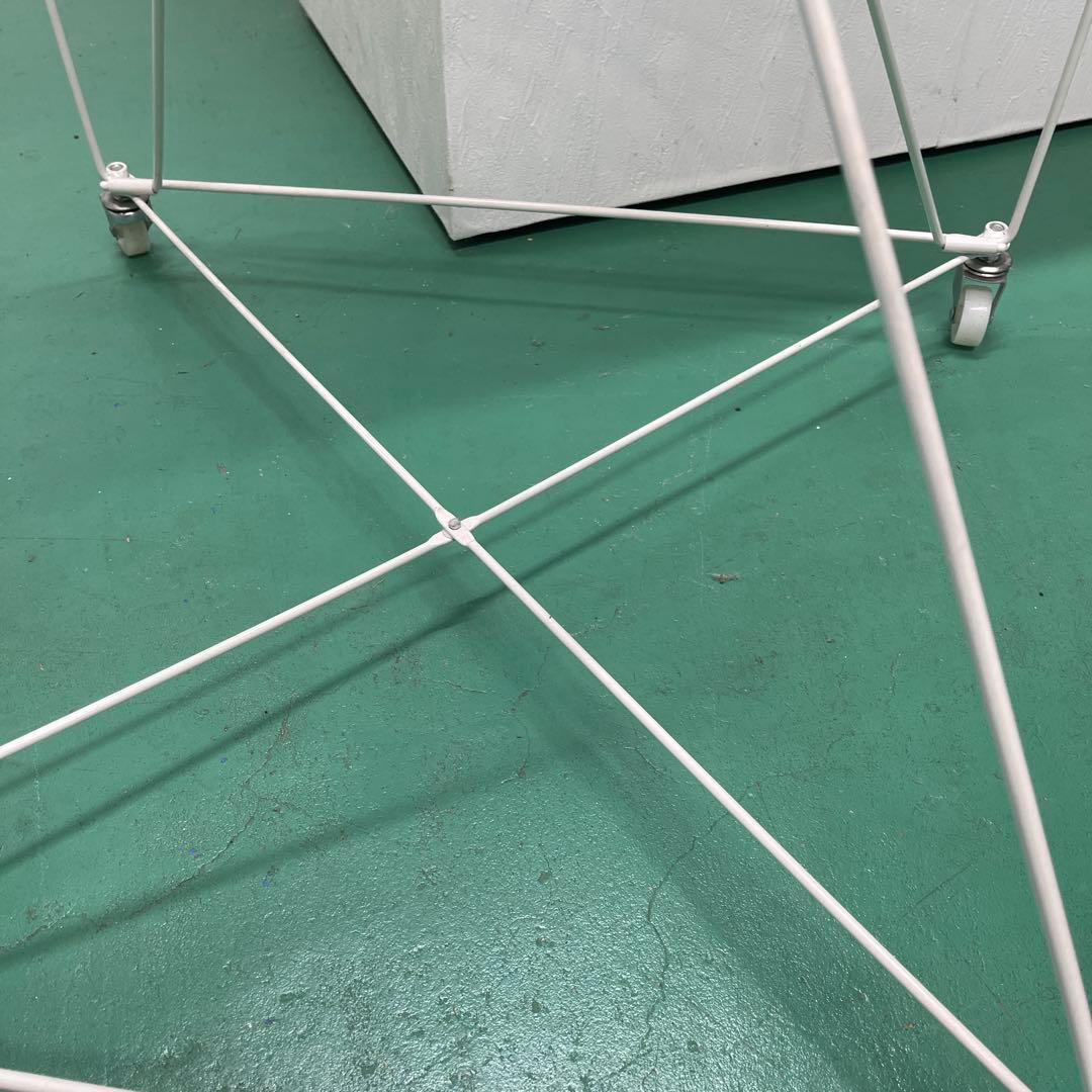 超美品！　バスケットワゴン　ホワイト　60cm 店舗用　4台セット