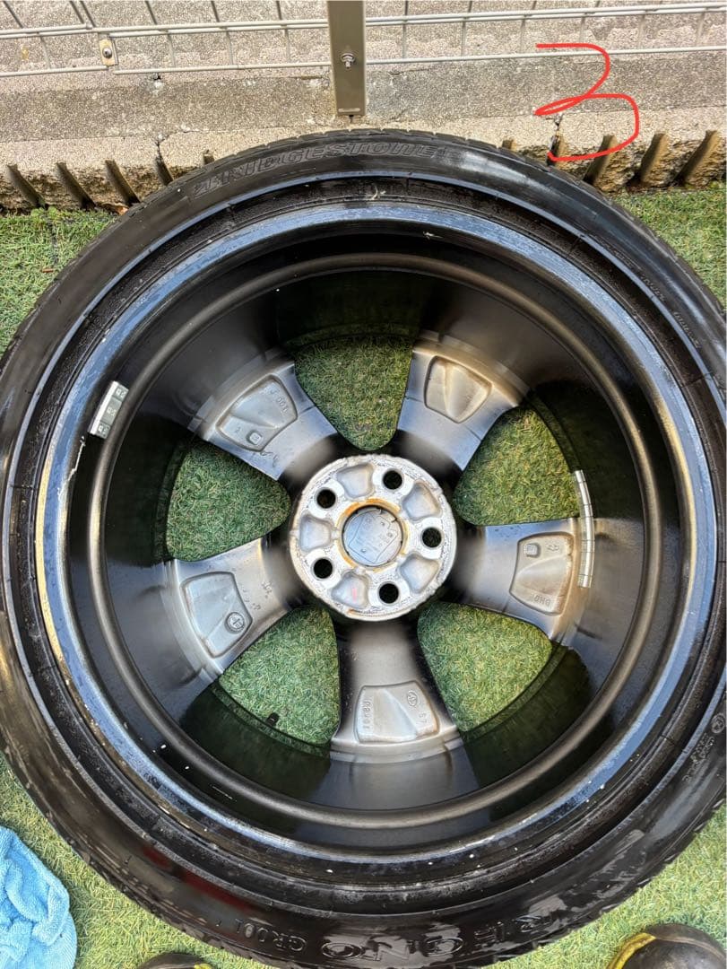 4本セット売り220系クラウンタイヤ・ホイールセット 225/45R18