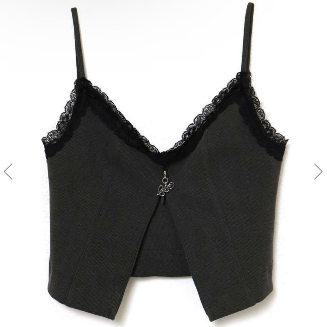 トップス meltthelady Lace logo camisole