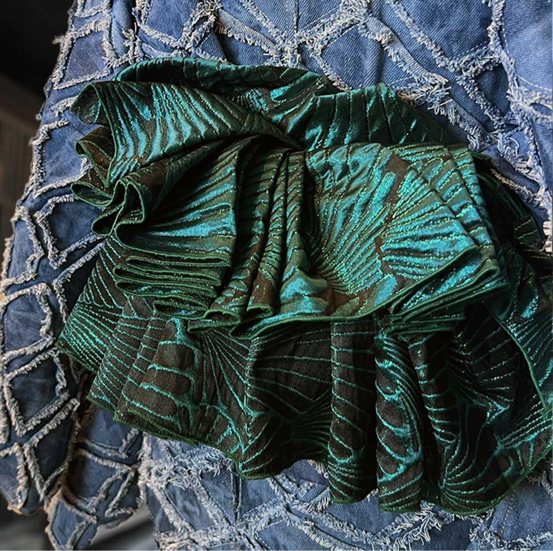 大人兵児帯　翠緑の貝殻　プレゼントにも人気です♪