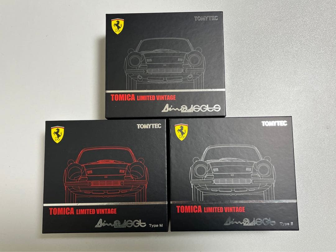 【トミカリミテッドビンテージネオ】フェラーリDino246GT 3種